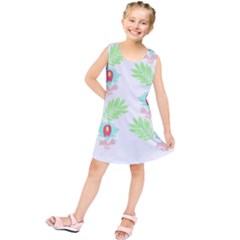 Batik T- Shirt Batik Flowers Pattern 18 Kids  Tunic Dress by maxcute