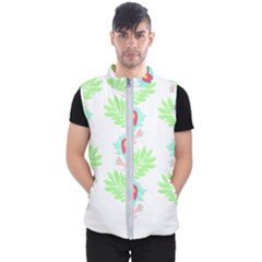 Batik T- Shirt Batik Flowers Pattern 18 Men s Puffer Vest by maxcute