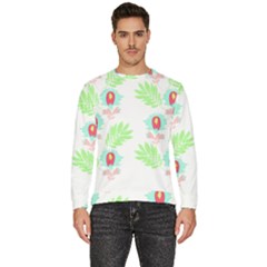 Batik T- Shirt Batik Flowers Pattern 18 Men s Fleece Sweatshirt by maxcute