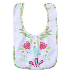 Batik T- Shirt Batik Flowers Pattern T- Shirt Baby Bib by maxcute