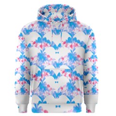 Bats Pattern T- Shirt White Bats And Bows Blue Pink T- Shirt Men s Core Hoodie by maxcute