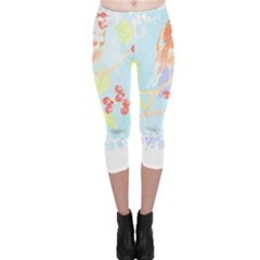 Bird Lover T- Shirtbird T- Shirt (10) Capri Leggings  by maxcute