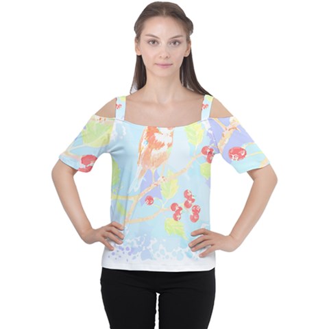 Bird Lover T- Shirtbird T- Shirt (10) Cutout Shoulder Tee by maxcute