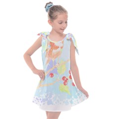 Bird Lover T- Shirtbird T- Shirt (10) Kids  Tie Up Tunic Dress by maxcute