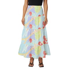 Bird Lover T- Shirtbird T- Shirt (10) Tiered Ruffle Maxi Skirt