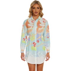 Bird Lover T- Shirtbird T- Shirt (10) Womens Long Sleeve Shirt Dress