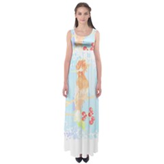 Bird Lover T- Shirtbird T- Shirt (13) Empire Waist Maxi Dress by maxcute