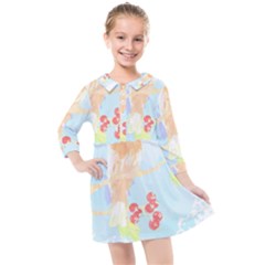 Bird Lover T- Shirtbird T- Shirt (13) Kids  Quarter Sleeve Shirt Dress by maxcute