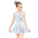 Bird Lover T- Shirtbird T- Shirt (13) Kids  Skater Dress Swimsuit View1