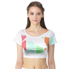 Bird Lover T- Shirtbird T- Shirt (14) Short Sleeve Crop Top by maxcute