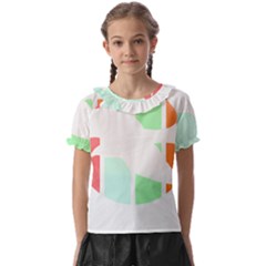 Bird Lover T- Shirtbird T- Shirt (14) Kids  Frill Chiffon Blouse by maxcute