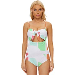 Bird Lover T- Shirtbird T- Shirt (14) Knot Front One-piece Swimsuit by maxcute