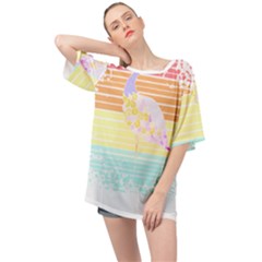 Bird Lover T- Shirtbird T- Shirt (16) Oversized Chiffon Top by maxcute