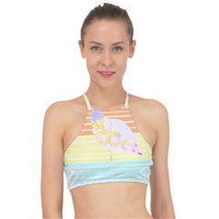 Bird Lover T- Shirtbird T- Shirt (16) Racer Front Bikini Top by maxcute