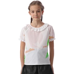 Bird Lover T- Shirtbird T- Shirt (19) Kids  Frill Chiffon Blouse by maxcute