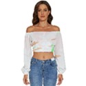 Bird Lover T- Shirtbird T- Shirt (19) Long Sleeve Crinkled Weave Crop Top View1