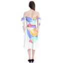 Bird Lover T- Shirtbird T- Shirt (21) Shoulder Tie Bardot Midi Dress View2