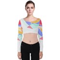 Bird Lover T- Shirtbird T- Shirt (21) Velvet Long Sleeve Crop Top View1