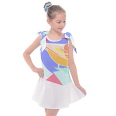 Bird Lover T- Shirtbird T- Shirt (21) Kids  Tie Up Tunic Dress by maxcute