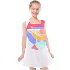 Bird Lover T- Shirtbird T- Shirt (21) Kids  Cross Back Dress by maxcute