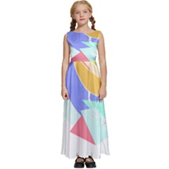 Bird Lover T- Shirtbird T- Shirt (21) Kids  Satin Sleeveless Maxi Dress by maxcute