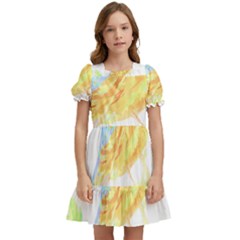 Bird Lover T- Shirtbird T- Shirt (22) Kids  Puff Sleeved Dress by maxcute