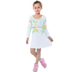 Bird Lover T- Shirtbird T- Shirt (23) Kids  Long Sleeve Velvet Dress by maxcute