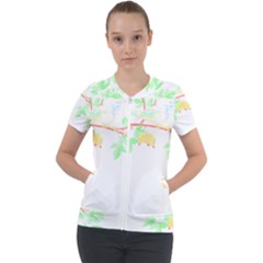 Bird Lover T- Shirtbird T- Shirt (23) Short Sleeve Zip Up Jacket by maxcute