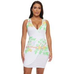 Bird Lover T- Shirtbird T- Shirt (23) Draped Bodycon Dress by maxcute