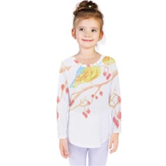 Bird Lover T- Shirtbird T- Shirt (24) Kids  Long Sleeve Tee