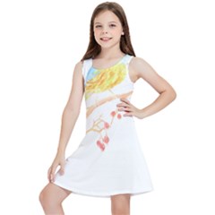 Bird Lover T- Shirtbird T- Shirt (24) Kids  Lightweight Sleeveless Dress by maxcute