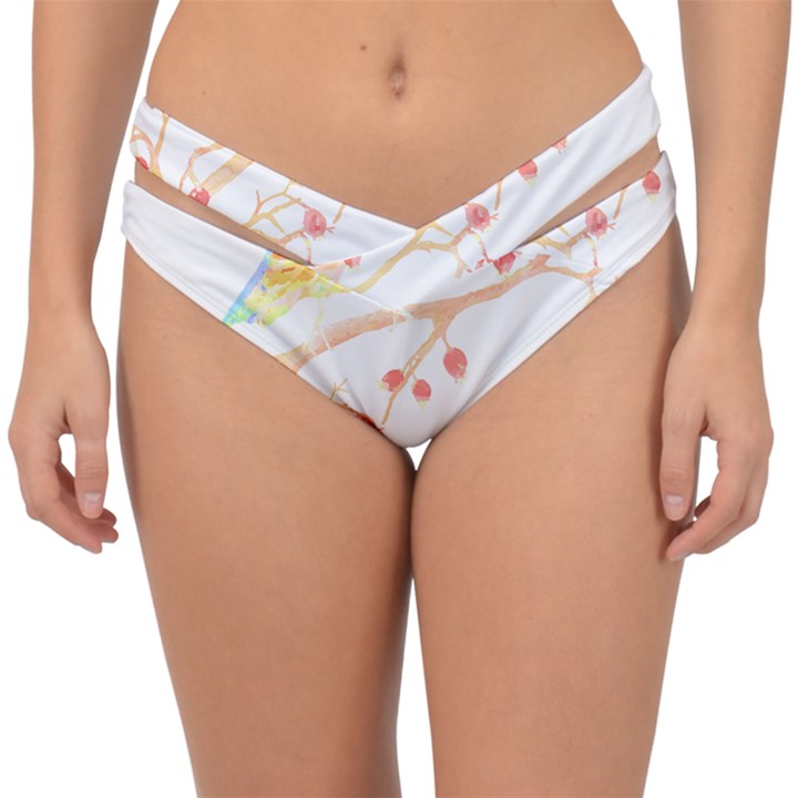 Bird Lover T- Shirtbird T- Shirt (24) Double Strap Halter Bikini Bottom