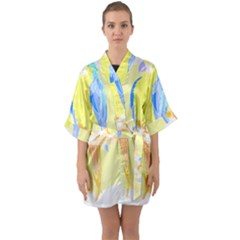 Bird Lover T- Shirtbird T- Shirt (25) Half Sleeve Satin Kimono  by maxcute