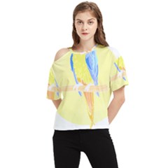 Bird Lover T- Shirtbird T- Shirt (25) One Shoulder Cut Out Tee by maxcute