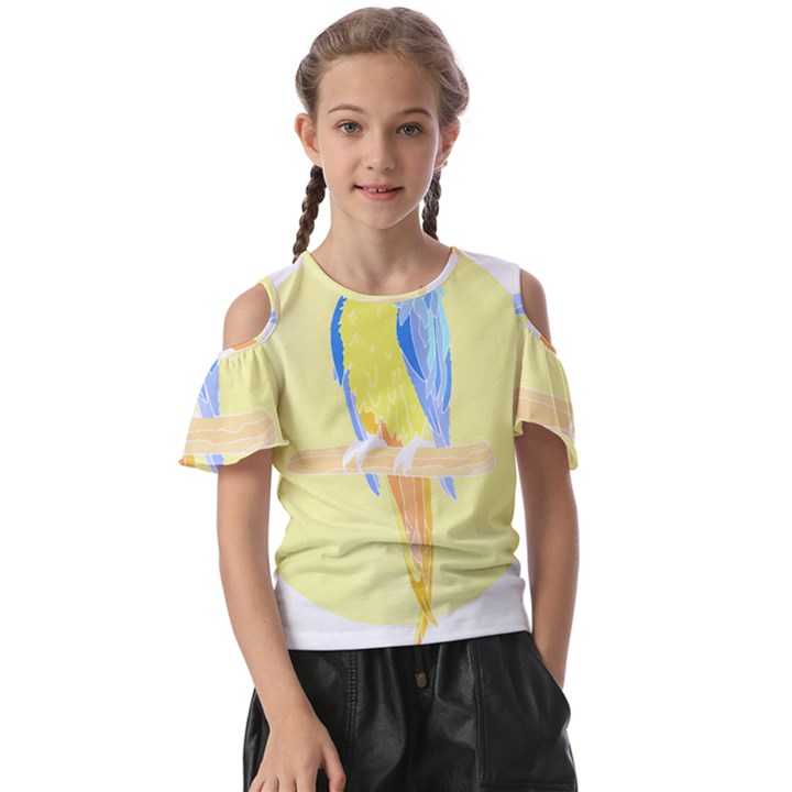 Bird Lover T- Shirtbird T- Shirt (25) Kids  Butterfly Cutout Tee