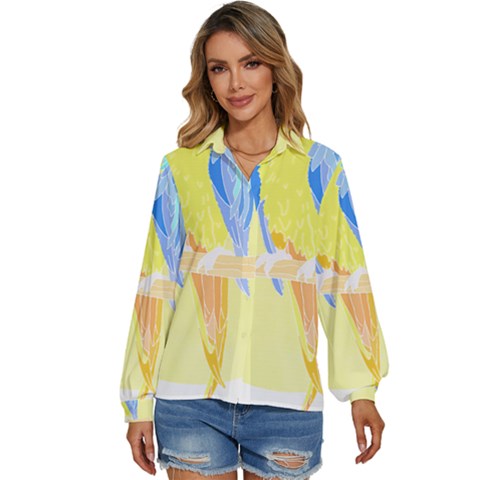 Bird Lover T- Shirtbird T- Shirt (25) Women s Long Sleeve Button Down Shirt by maxcute