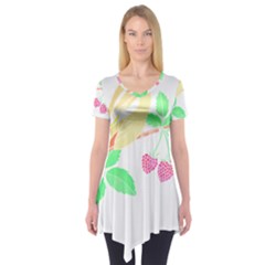 Bird Lover T- Shirtbird T- Shirt (26) Short Sleeve Tunic  by maxcute