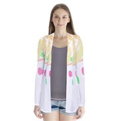 Bird Lover T- Shirtbird T- Shirt (26) Drape Collar Cardigan by maxcute