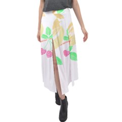 Bird Lover T- Shirtbird T- Shirt (26) Velour Split Maxi Skirt by maxcute