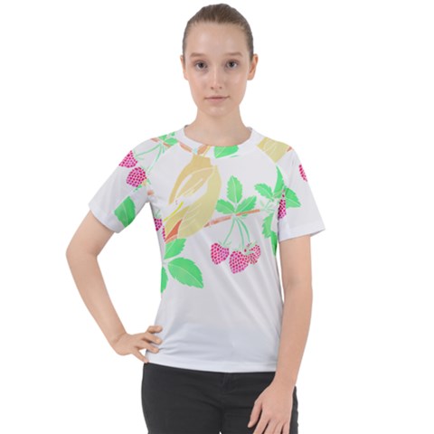 Bird Lover T- Shirtbird T- Shirt (26) Women s Sport Raglan Tee by maxcute