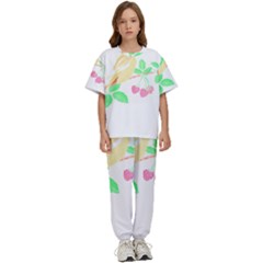 Bird Lover T- Shirtbird T- Shirt (26) Kids  Tee And Pants Sports Set by maxcute