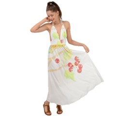 Bird Lover T- Shirtbird T- Shirt (28) Backless Maxi Beach Dress by maxcute