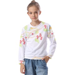 Bird Lover T- Shirtbird T- Shirt (28) Kids  Long Sleeve Tee With Frill 