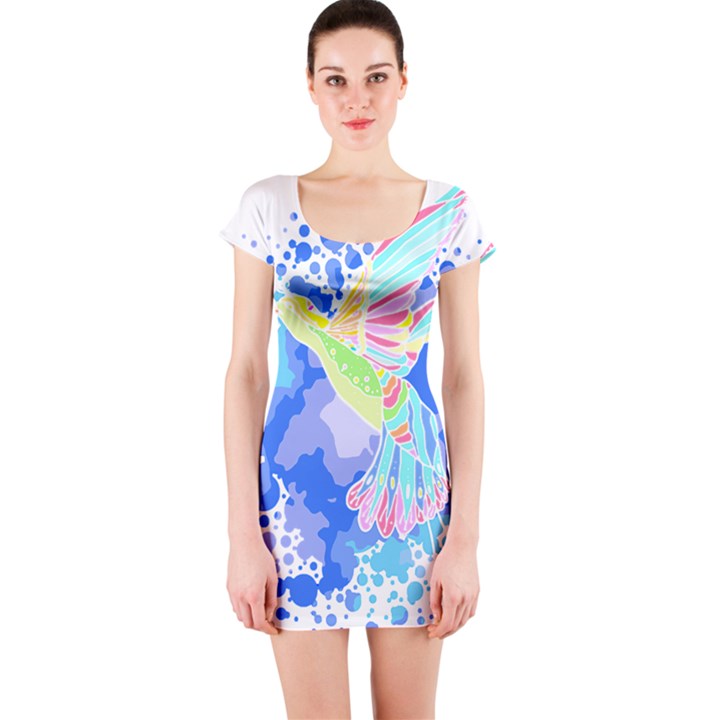 Bird Lover T- Shirtbird T- Shirt (3) Short Sleeve Bodycon Dress