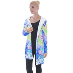 Bird Lover T- Shirtbird T- Shirt (3) Longline Hooded Cardigan by maxcute