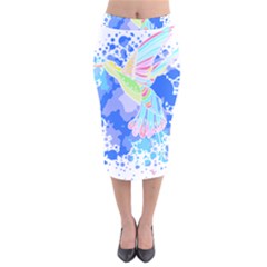 Bird Lover T- Shirtbird T- Shirt (3) Velvet Midi Pencil Skirt by maxcute