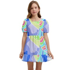 Bird Lover T- Shirtbird T- Shirt (3) Kids  Short Sleeve Dolly Dress by maxcute