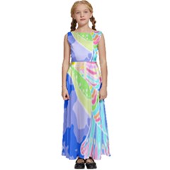 Bird Lover T- Shirtbird T- Shirt (3) Kids  Satin Sleeveless Maxi Dress by maxcute