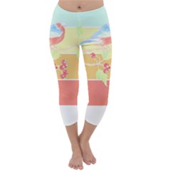 Bird Lover T- Shirtbird T- Shirt (30) Capri Winter Leggings  by maxcute