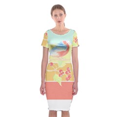 Bird Lover T- Shirtbird T- Shirt (30) Classic Short Sleeve Midi Dress by maxcute